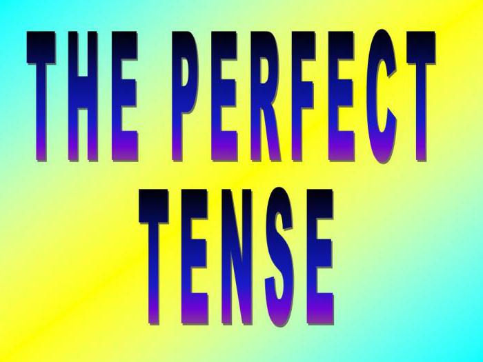 Present perfect tense