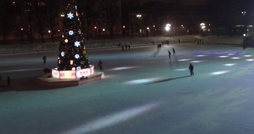 Skating rink on Chistye Prudy