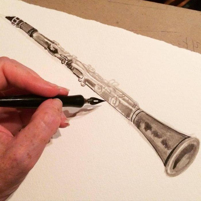 как нарисовать флейту поэтапно