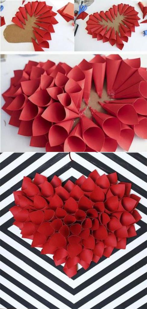 origami modular heart diagram