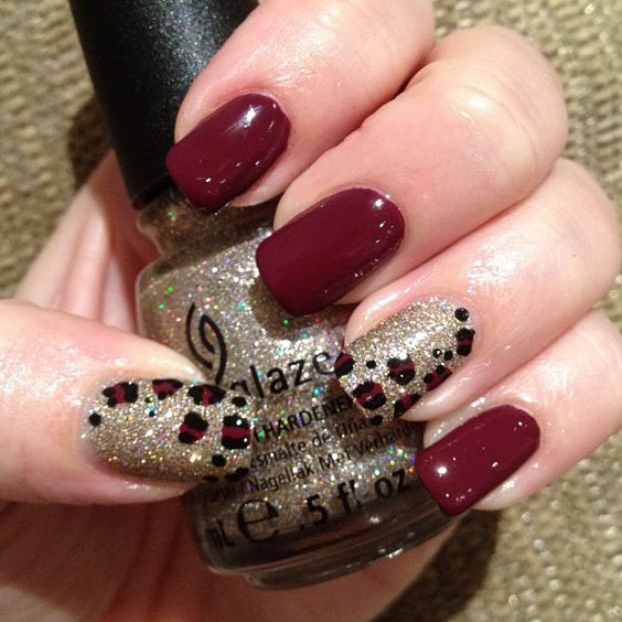 leopard manicure