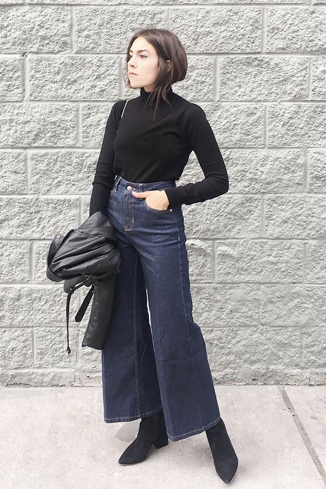 turtleneck and jeans