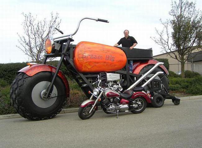 мотоцикл с большими колесами