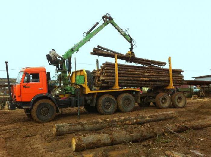 Kamaz timber truck