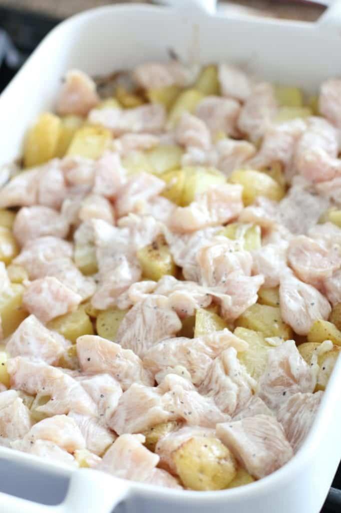 Potatoes with chicken