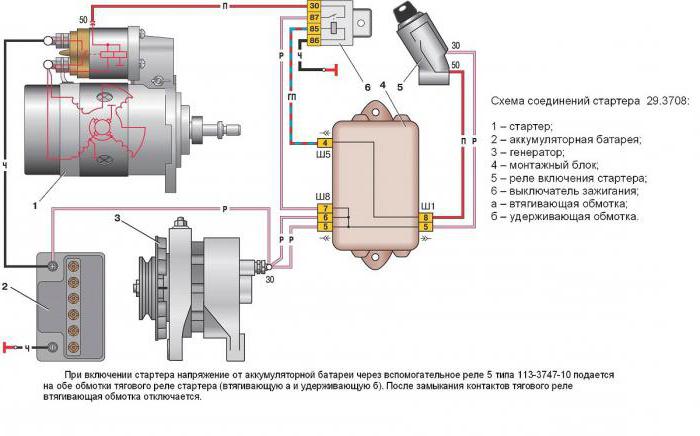 car starter device circuit