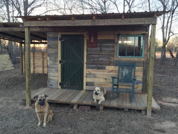 The frame of the cabins step by step