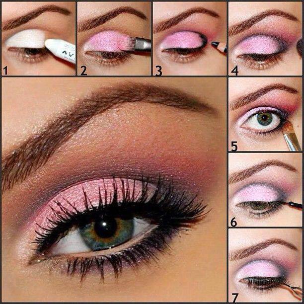 Как сделать макияж розовыми тенями thumbnail