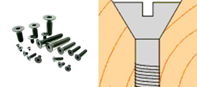 countersunk bolt with hexagon socket