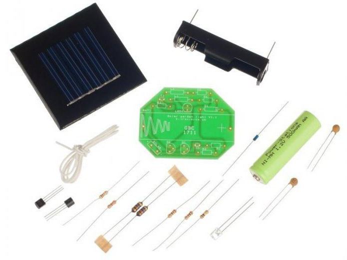 устройство садового светильника на солнечных батареях