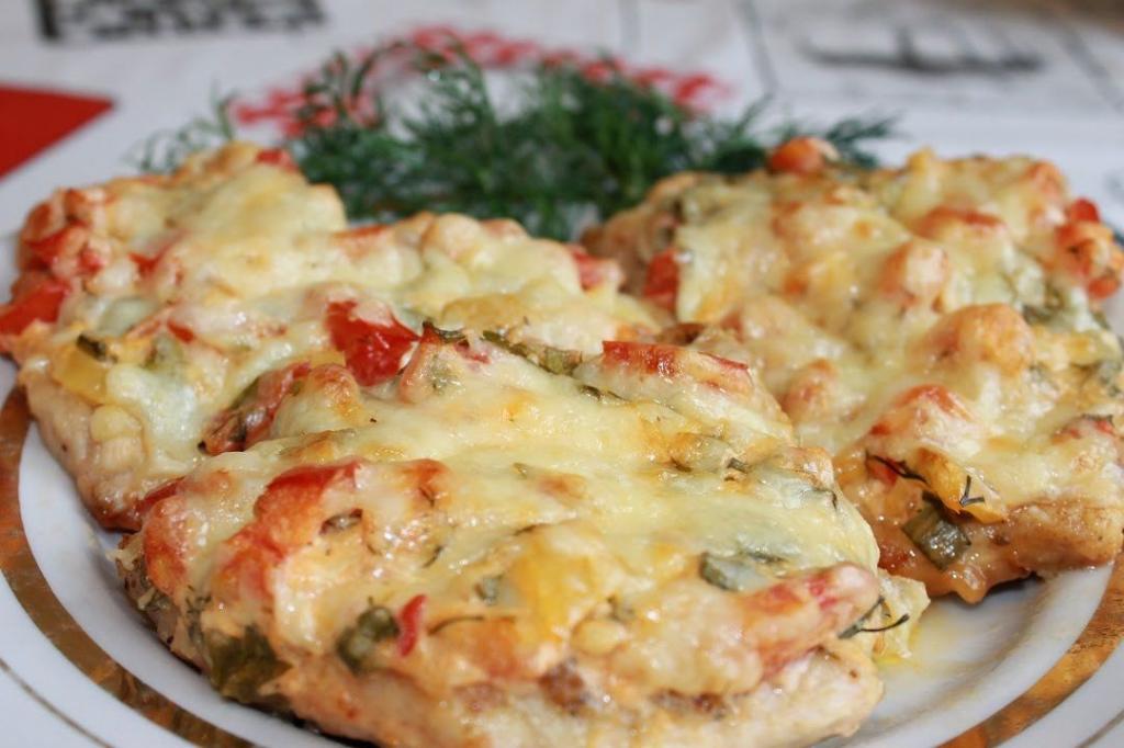 Рецепт мясо с сыром и помидорами в духовке рецепт с фото пошаговый рецепт