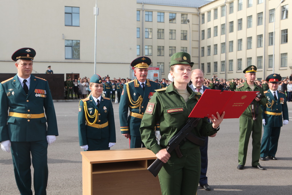 Присяга в Военной академии связи