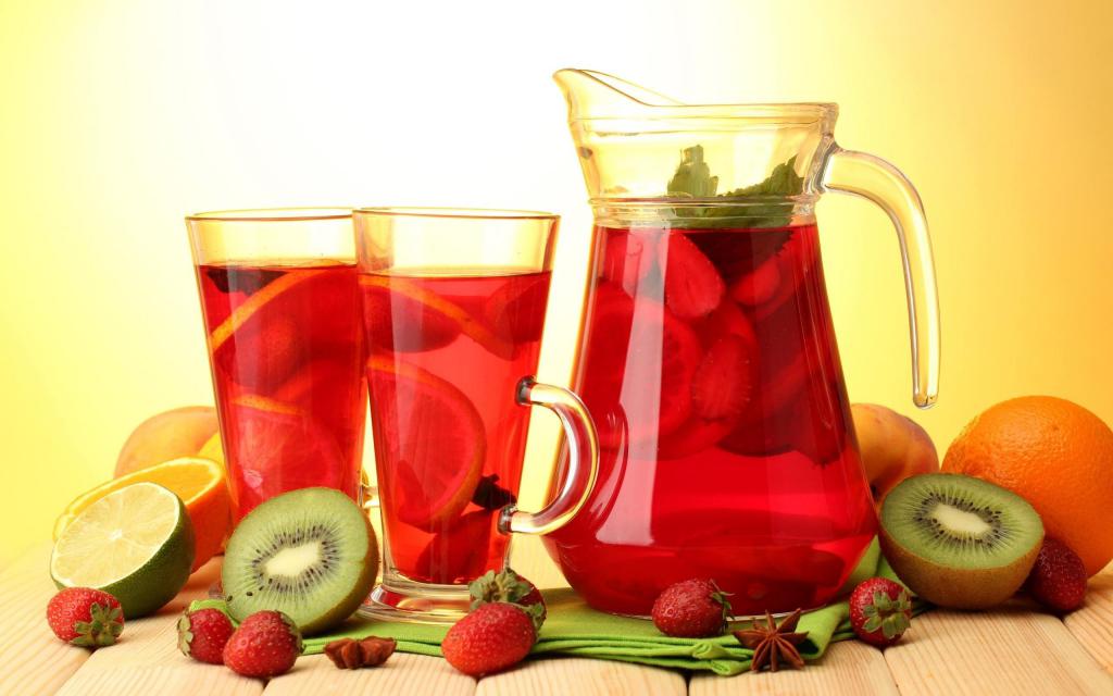 Свежие фруктовые соки