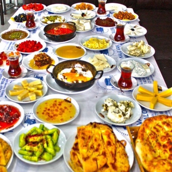 Турецкий завтрак: фото