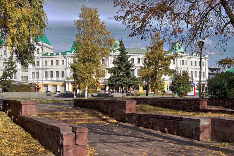 Первомайский сквер омск фото