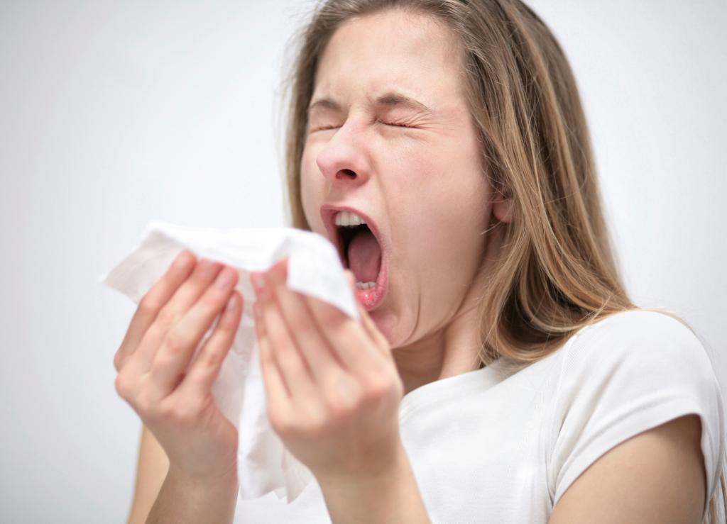 чихание при аллергии