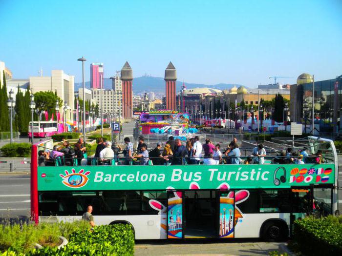 tourist buses in Barcelona