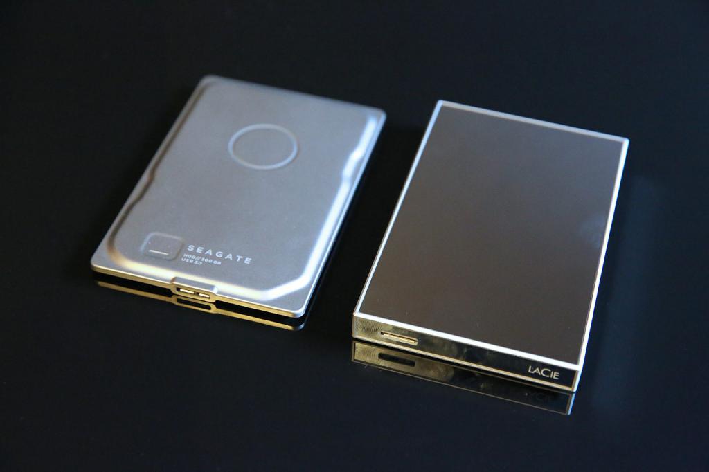 two external hard drives