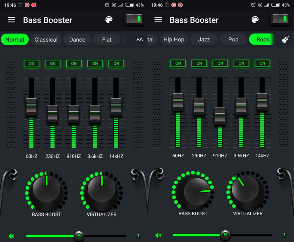 программа для усиления звука на андроид Equalizer Bass Booster