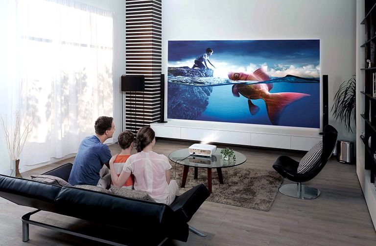 Home cinema with projector