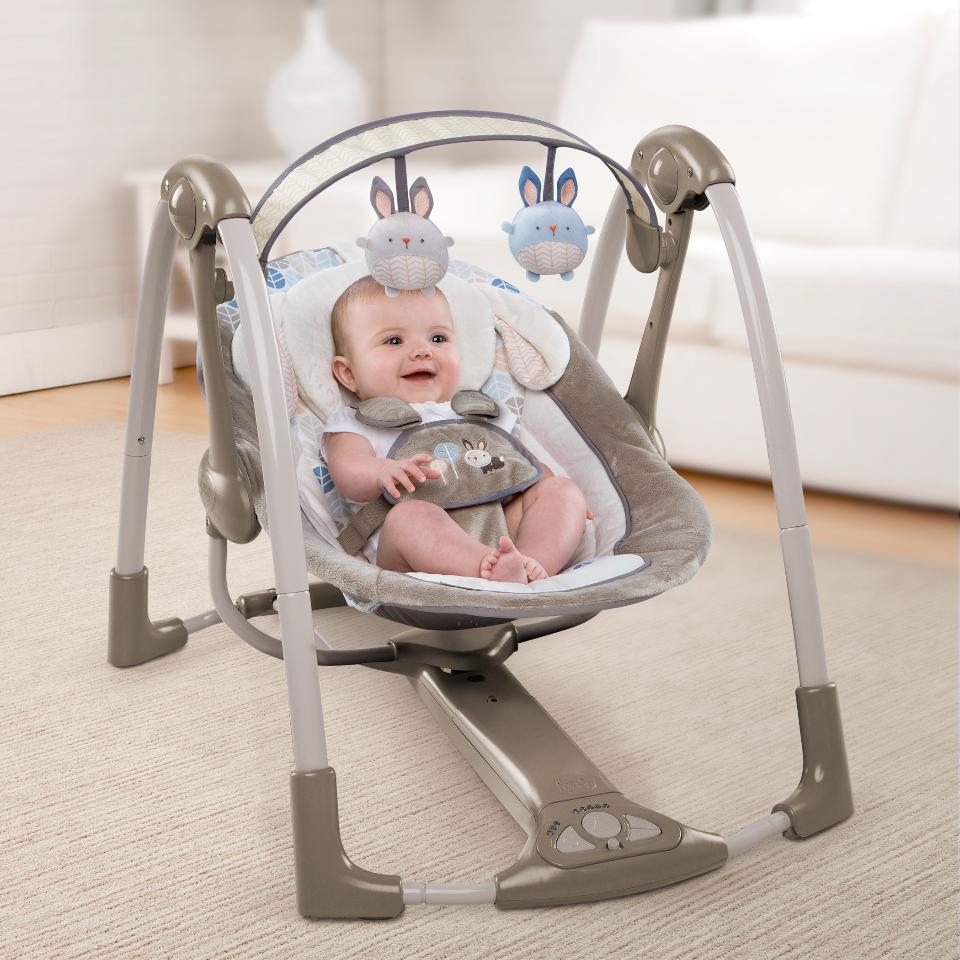 кресло качалка для укачивания ребенка для мамы
