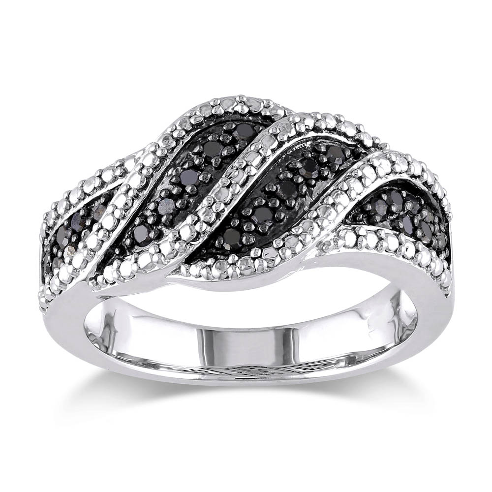 Черненое серебряное кольцо