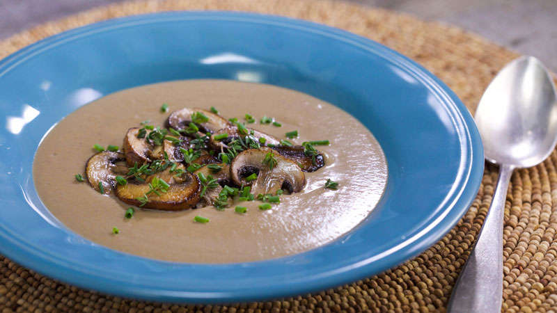 Кремовый суп с грибами