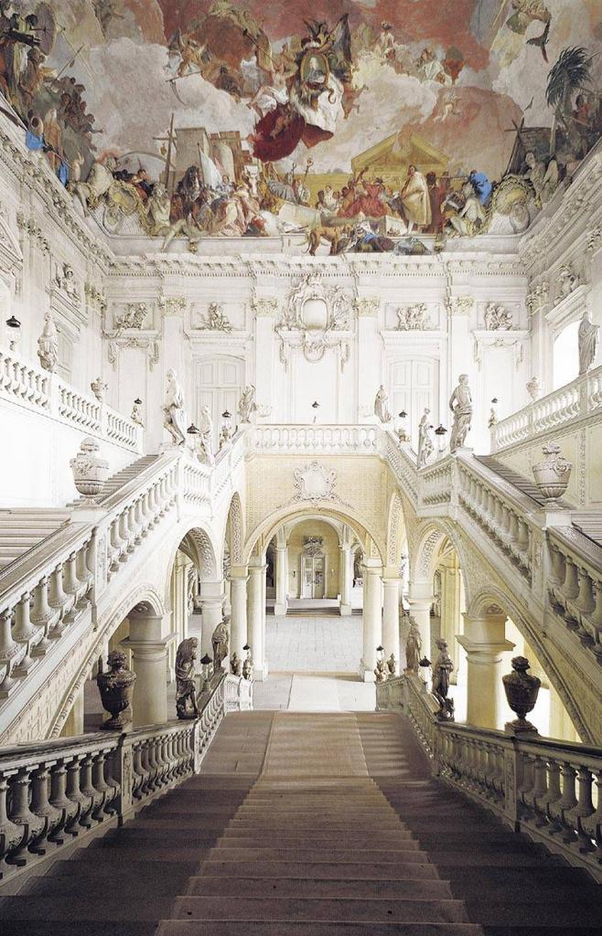 Central staircase