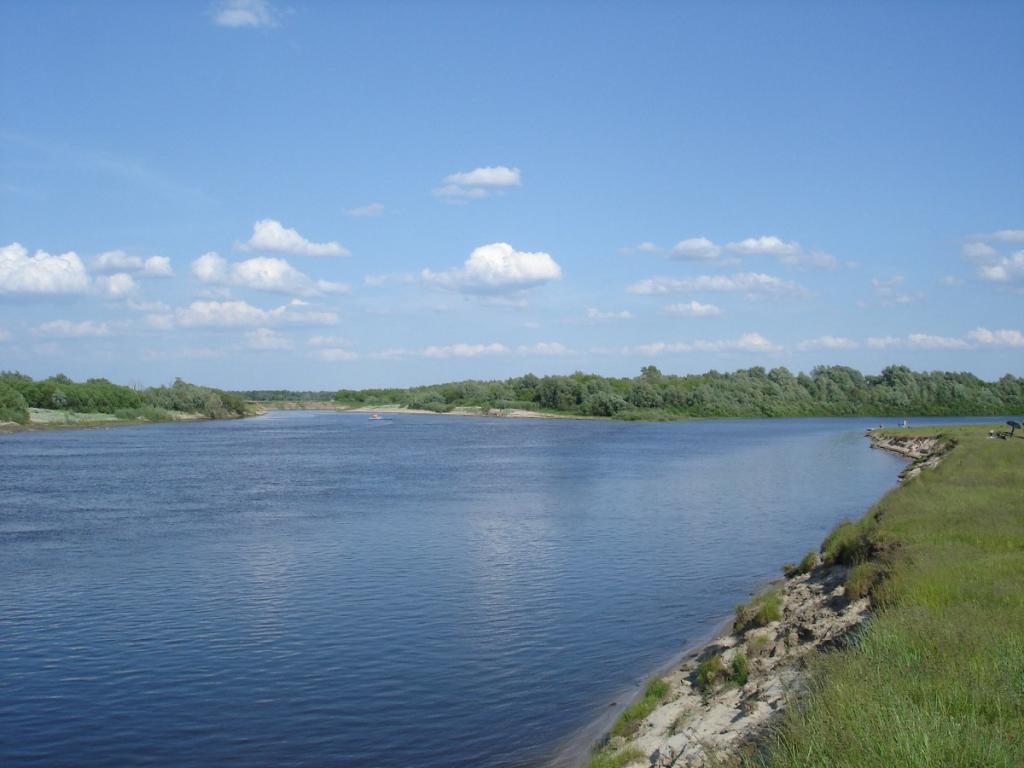 Река Мокша, протекающая через Мордовию