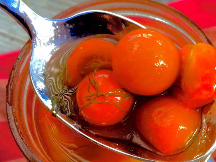 marinade for tomatoes in a 3 liter jar for the winter