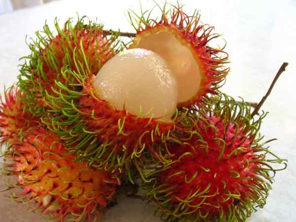 волосатый тайский фрукт
