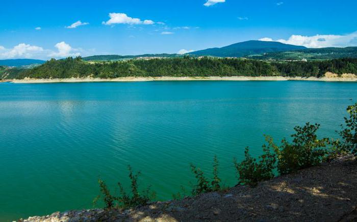 Turquoise lake Crimea