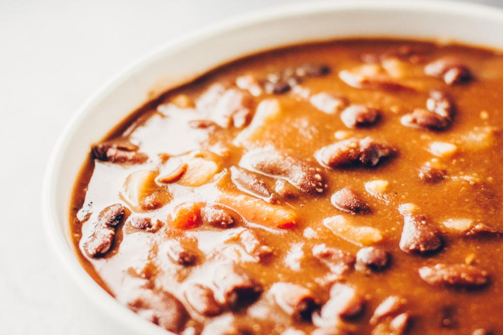 canned red bean soup with chicken
