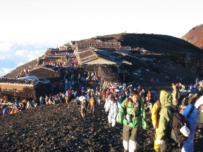 Fuji height in Japan