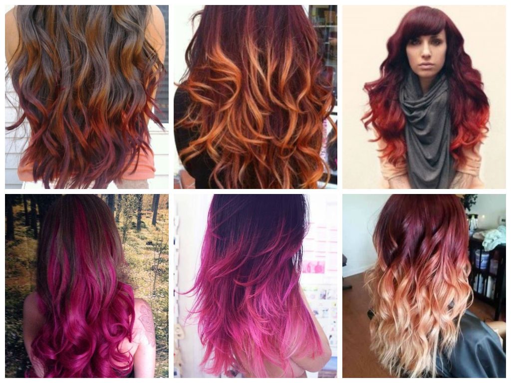Какие цвета сочетаются при окрашивании волос