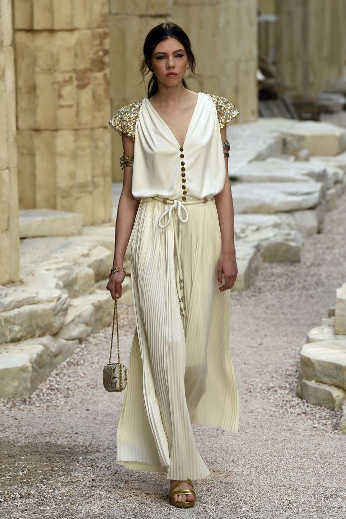 greek style chanel dress