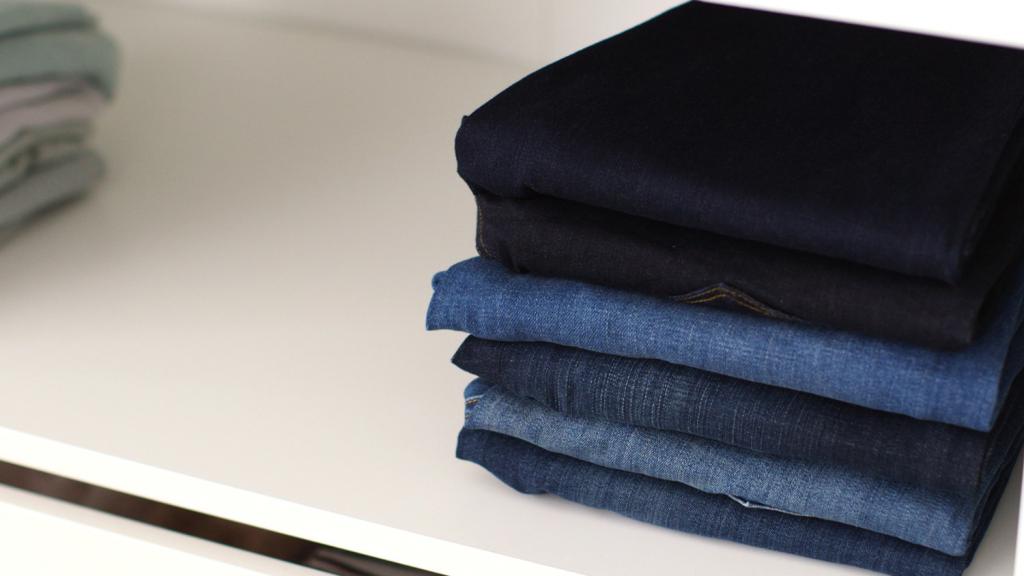 stack of jeans