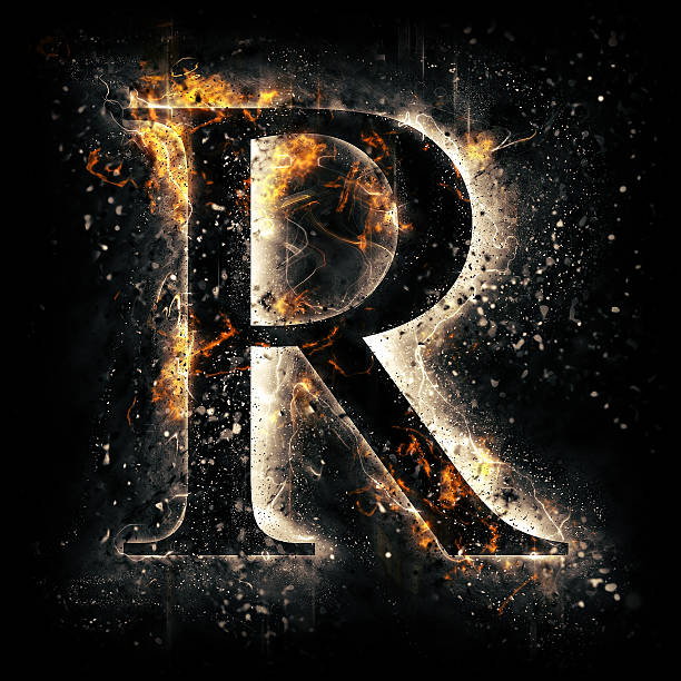 Красивая буква R