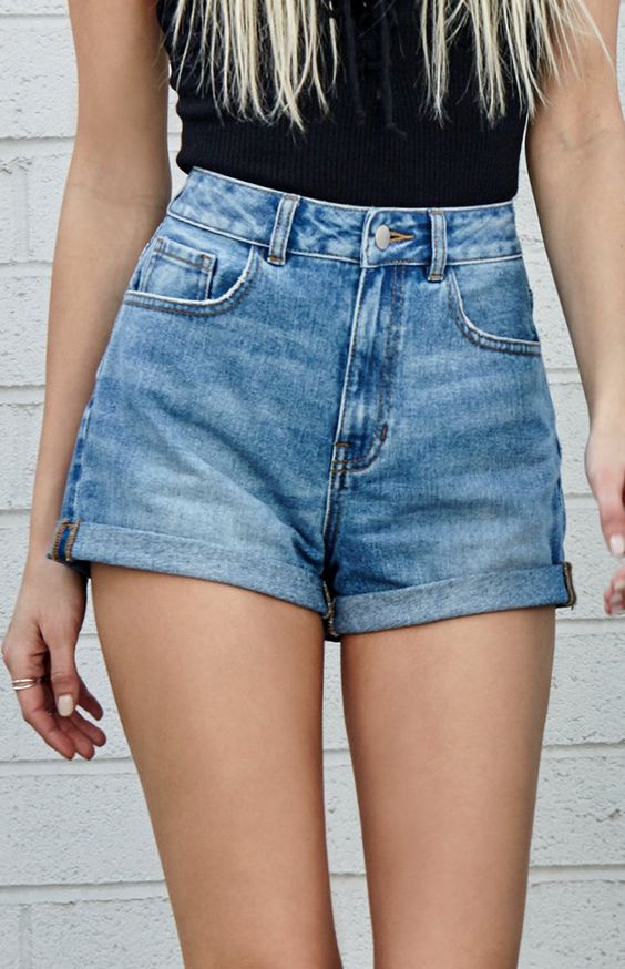 High waist shorts