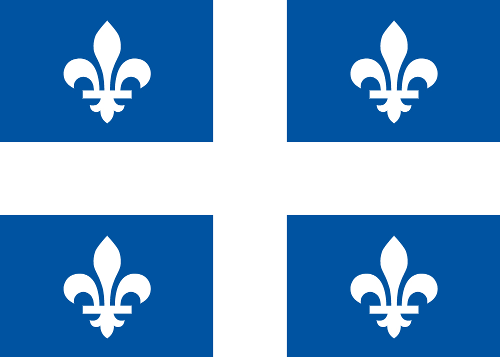 Флаг провинции Квебек