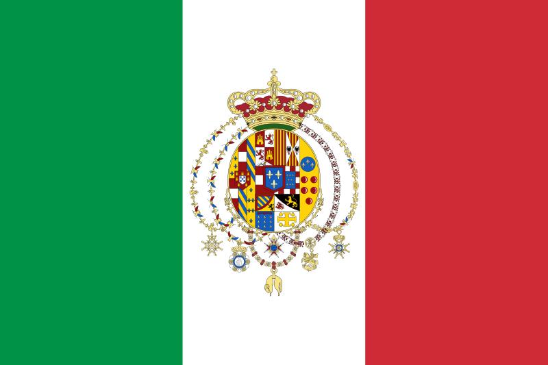 Флаг Королевства Обеих Сицилий 1860 года