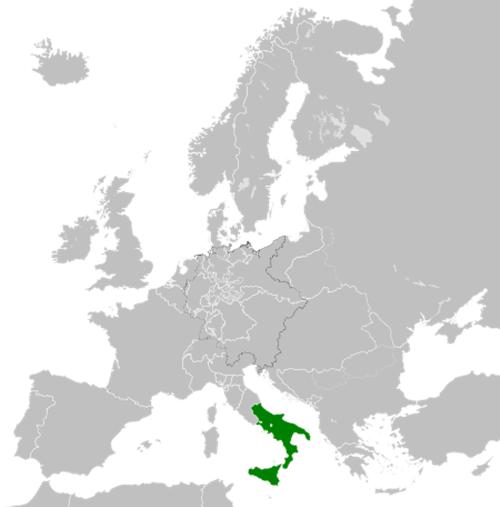 Королевство Обеих Сицилий на карте