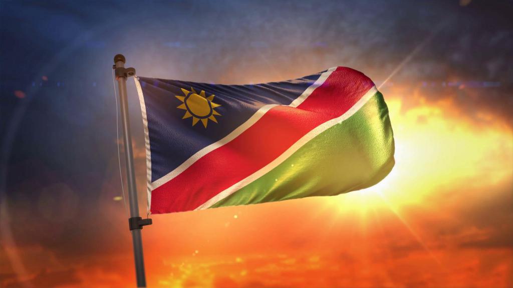 Современный флаг Намибии