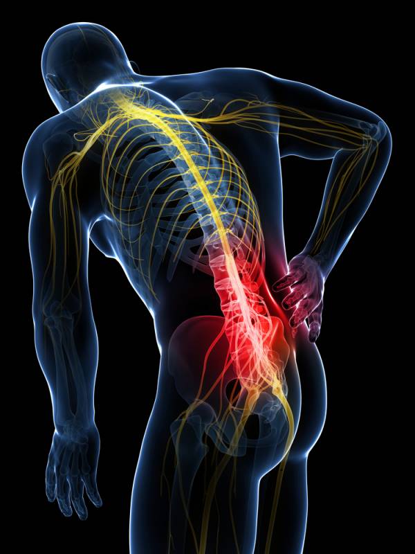 median disc hernia