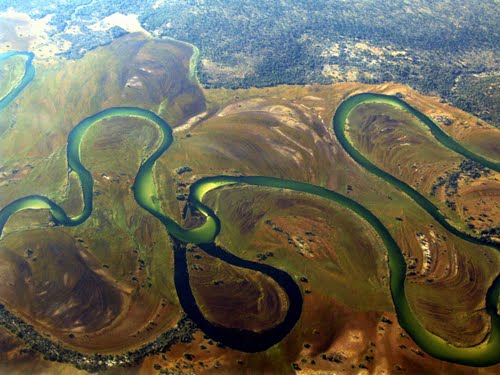 Исток реки Окаванго