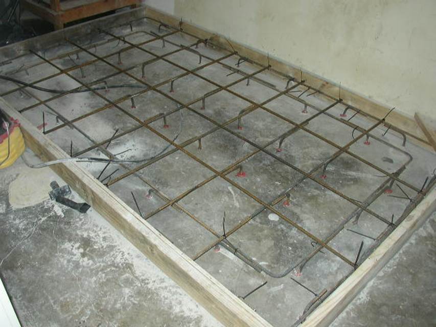 How to make a concrete floor