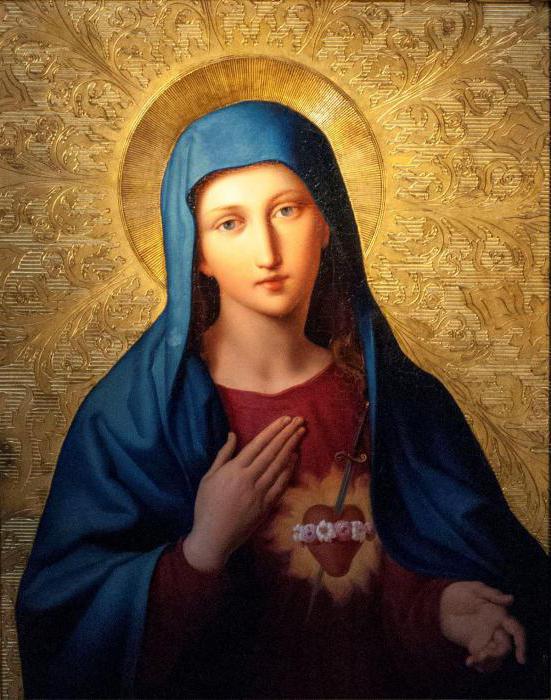 католическая икона девы марии