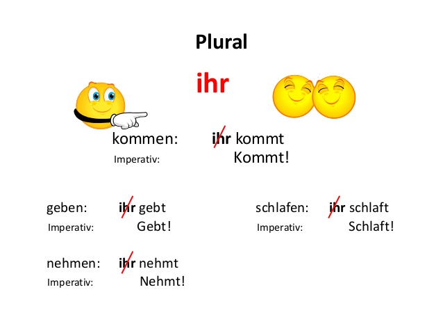 Imperative mood of a verb in German