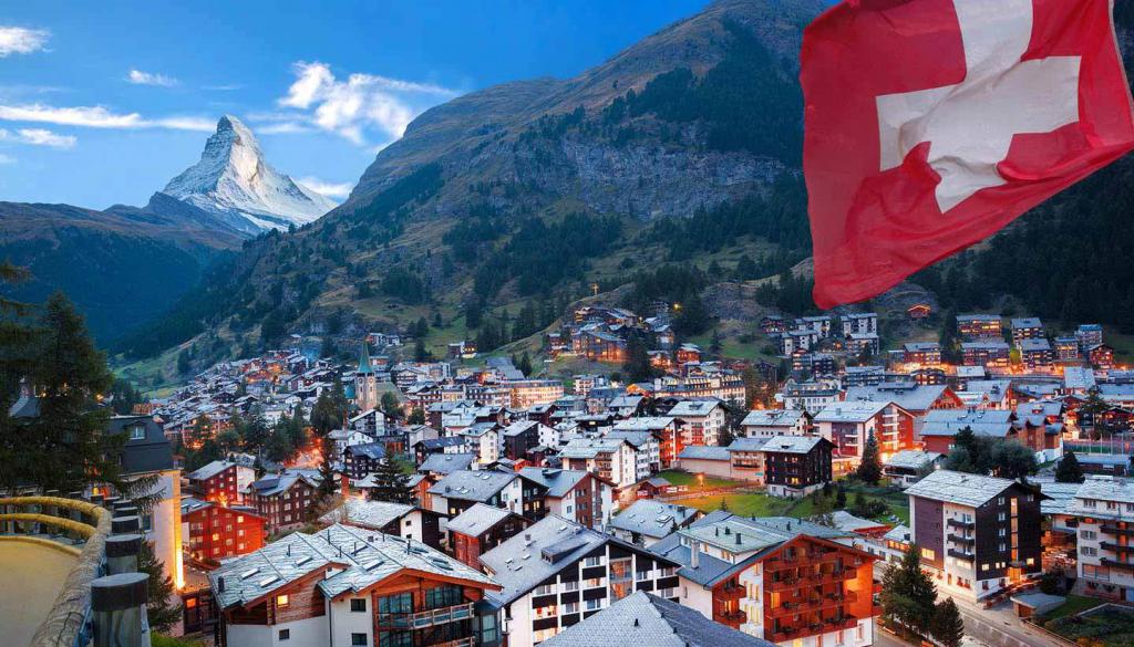 Вид на Швейцарский городок