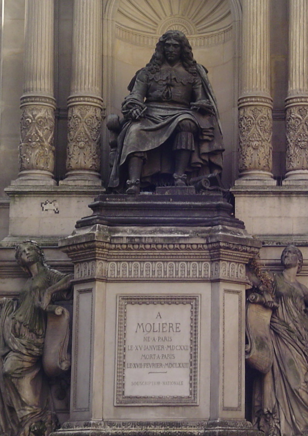 Статуя Мольера в Париже